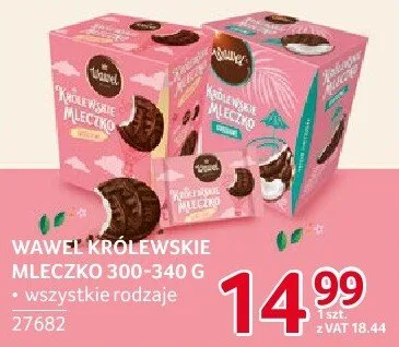 Czekolada Wawel Królewskie Mleczko 300-340 g wszystkie rodzaje promocja w Selgros