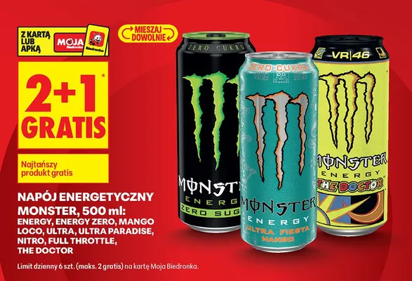 Napój energetyczny Ultra promocja w Biedronka