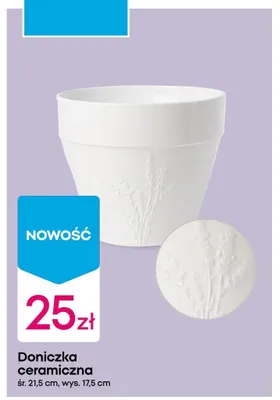 Doniczka ceramiczna promocja w Pepco