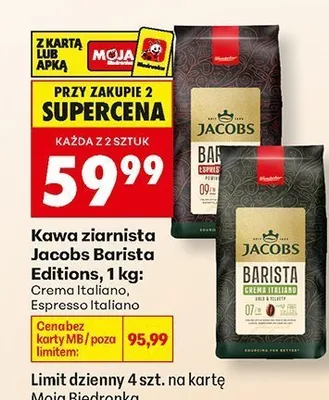 Kawa ziarnista Jacobs Barista Editions Espresso Italiano promocja w Biedronka