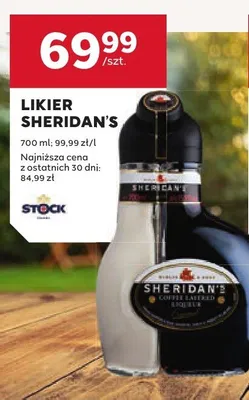 Likier Sheridan's promocja w Stokrotka