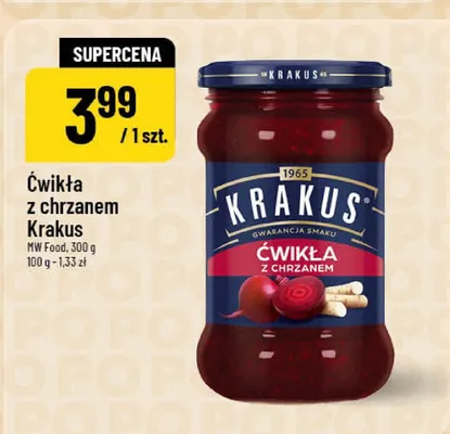 Ćwikła z chrzanem promocja w POLOmarket