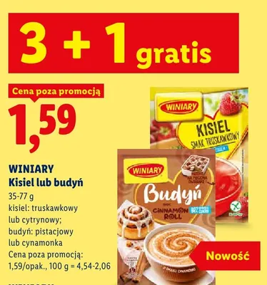 Kisiel truskawkowy Winiary promocja w Lidl