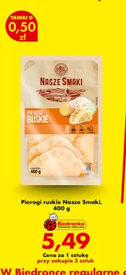 Pierogi ruskie Nasze Smaki promocja w Biedronka
