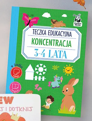 Teczka edukacyjna Koncentracja 3-4 lata Kapitan Nauka promocja w Biedronka