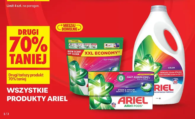 Żel do prania Ariel promocja w Biedronka