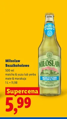 Piwo bezalkoholowe Miłosław Matcha & Yuzu promocja w Lidl