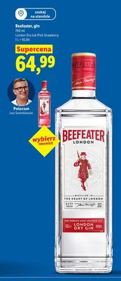 Gin Beefeater Pink Strawberry promocja w Lidl