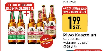 Piwo Kasztelan Niepasteryzowane promocja w Społem Częstochowa