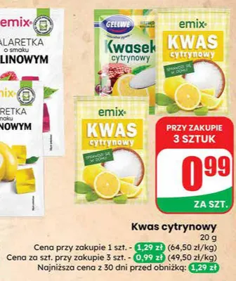 Kwas cytrynowy promocja w Dino