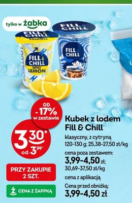 Kubek z lodem Fill & Chill klasyczny promocja w Żabka