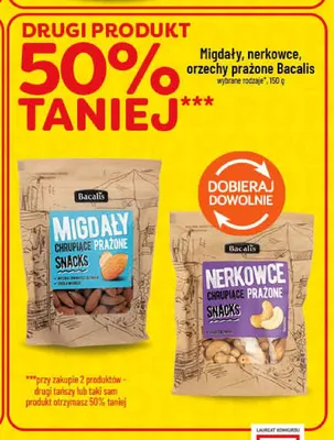 Migdały chrupiące prażone Bacalis promocja w POLOmarket