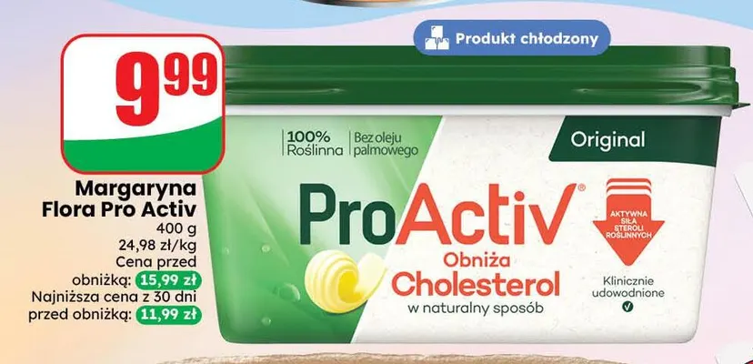 Margaryna Flora ProActiv Original promocja w Dino