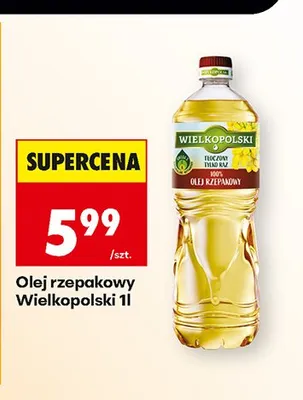 Olej rzepakowy Wielkopolski promocja w Biedronka