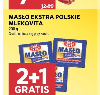 Masło ekstra polskie Mlekovita promocja w Stokrotka