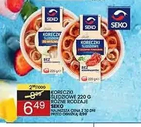 Koreczki śledziowe Seko promocja w Wafelek