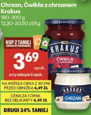 Chrzan, Ćwikła z chrzanem 180-300g wybrane rodzaje promocja w Delikatesy Centrum
