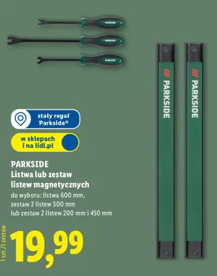 Listwa lub zestaw listew magnetycznych promocja w Lidl