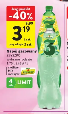 Napój gazowany Zbyszko 3 Cytryny promocja w Intermarche