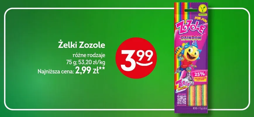 Żelki Zozole promocja w Żabka