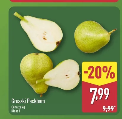 Gruszki Packham promocja w Aldi