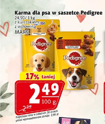 Karma dla psa w saszetce Pedigree z kurczakiem promocja w Prim Market