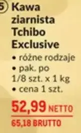 Kawa ziarnista Tchibo Exclusive - różne rodzaje promocja w Makro
