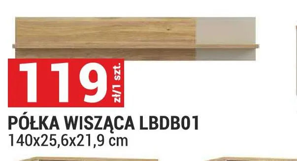 Półka wisząca Palmerston LBDB01 promocja w Merkury Market