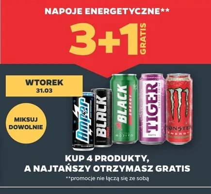 Napoje energetyczne promocja w Netto