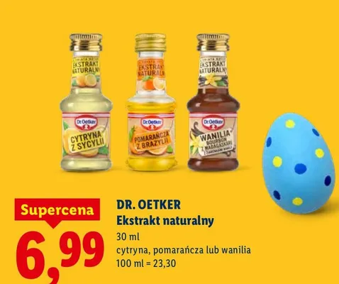 Ekstrakt naturalny cytryna, pomarańcza lub wanilia promocja w Lidl