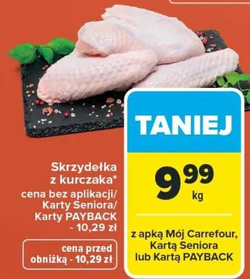 Skrzydełka z kurczaka promocja w Carrefour
