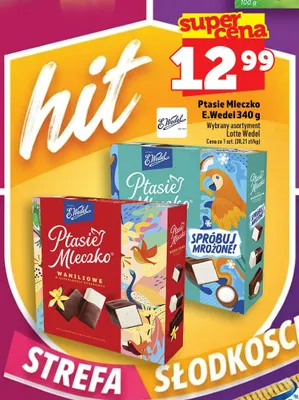 Ptasie Mleczko waniliowe w czekoladzie deserowej E.Wedel promocja w TOPAZ