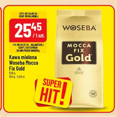 Kawa mielona Woseba Mocca Fix Gold promocja w POLOmarket