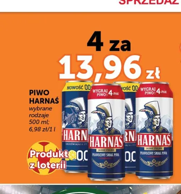 Piwo Harnaś Jasne Pełne 4-pak promocja w ABC