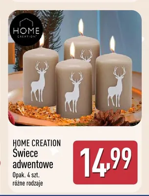 Świece adwentowe Home Creation promocja w Aldi