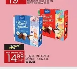 Ptasie Mleczko Waniliowe Wedel promocja w Wafelek