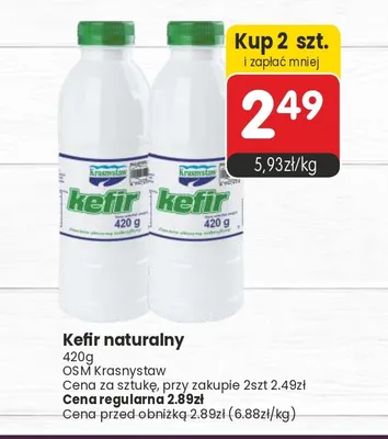 Kefir naturalny Krasnystaw promocja w Market Point