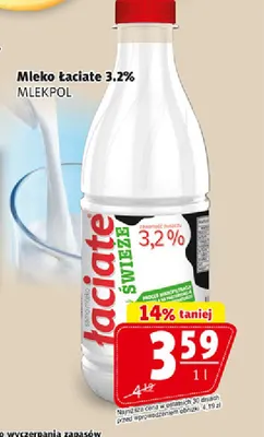 Mleko Łaciate 3,2% promocja w Prim Market