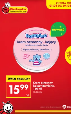 Krem ochronny kojący promocja w Biedronka