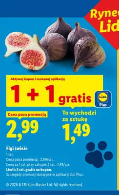 Figi świeże Rynek Lidla promocja w Lidl