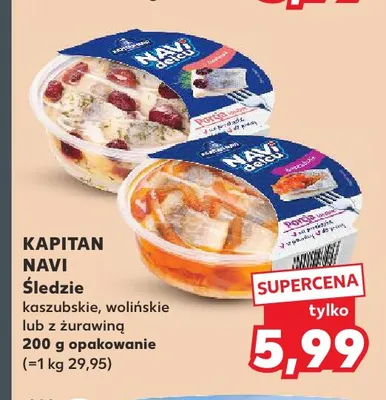 Śledzie wolińskie Kapitan Navi promocja w Kaufland
