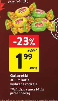 Galaretki Jolly Baby promocja w Intermarche
