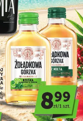 Napój alkoholowy Żołądkowa Gorzka Rześka Limonka z Miętą promocja w Groszek