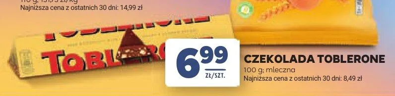 Czekolada Toblerone mleczna promocja w Stokrotka