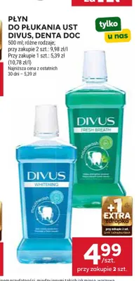 Płyn do płukania ust Divus Fresh Breath promocja w Stokrotka