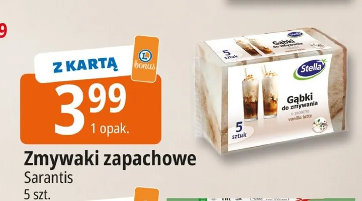 Zmywaki zapachowe Sarantis Stella promocja w Leclerc