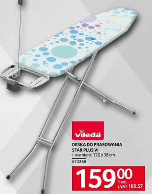 Deska do prasowania Star Plus VI Vileda 120 x 38 cm 673268 promocja w Selgros