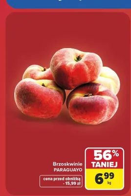 Brzoskwinie Paraguayo promocja w Carrefour
