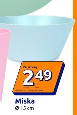 Miska plastikowa Ø 15 cm promocja w Action
