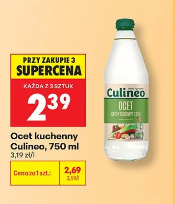 Ocet kuchenny Culineo promocja w Biedronka